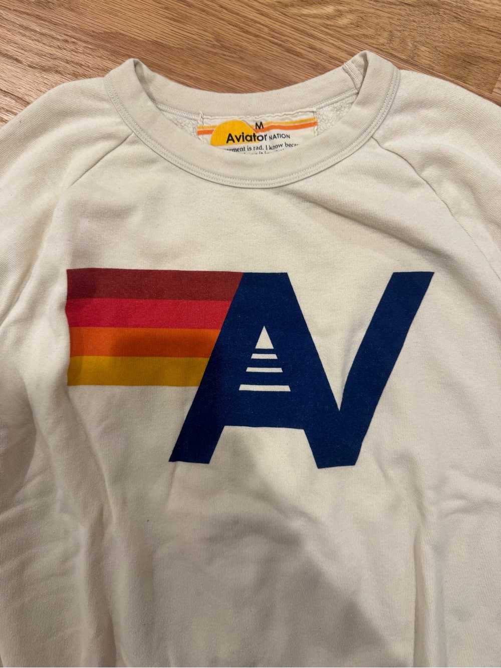 Aviator Nation Logo Relaxed Crew Sweatshirt - Picture 3 of 5